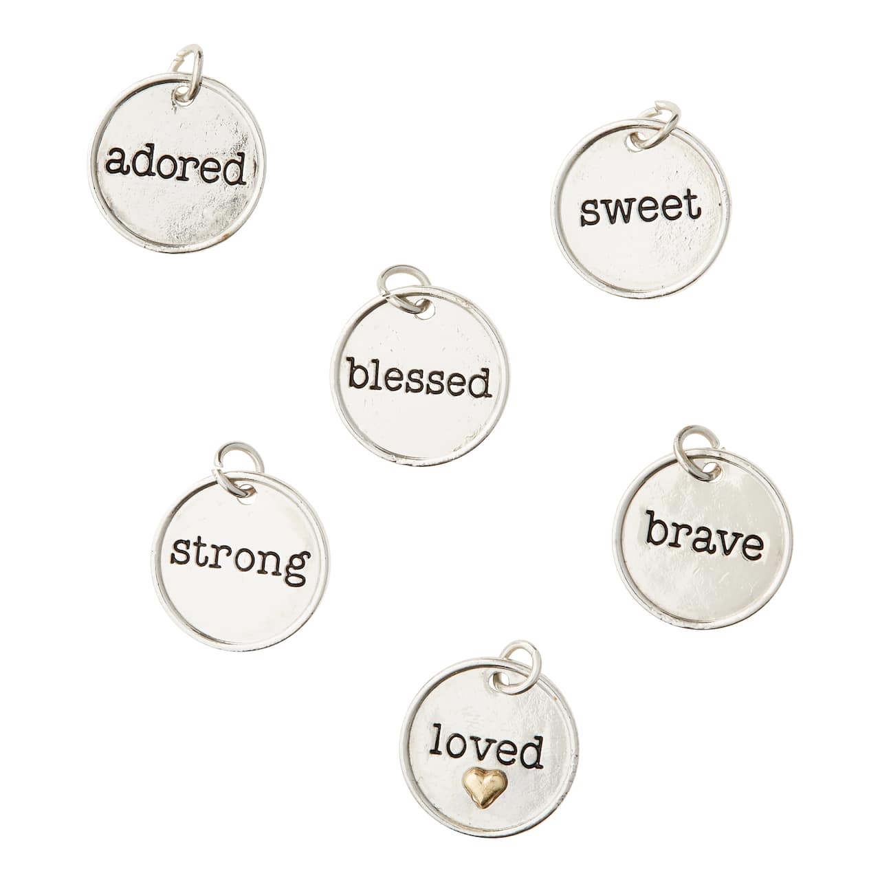 12 Packs: 6 ct. (72 total) Charmalong™ Assorted Love Charms by Bead Landing™